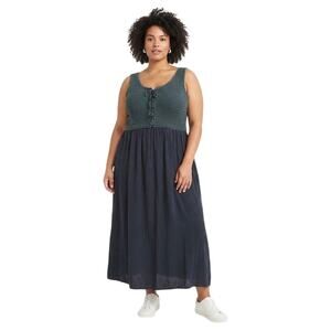 2 Of Us Sleeveless Crocheted Maxi Dress Flowy Fall Transitional Plus Size 3X